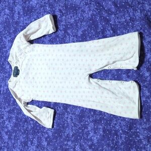 Onesie white w/ pink stars 12-18m